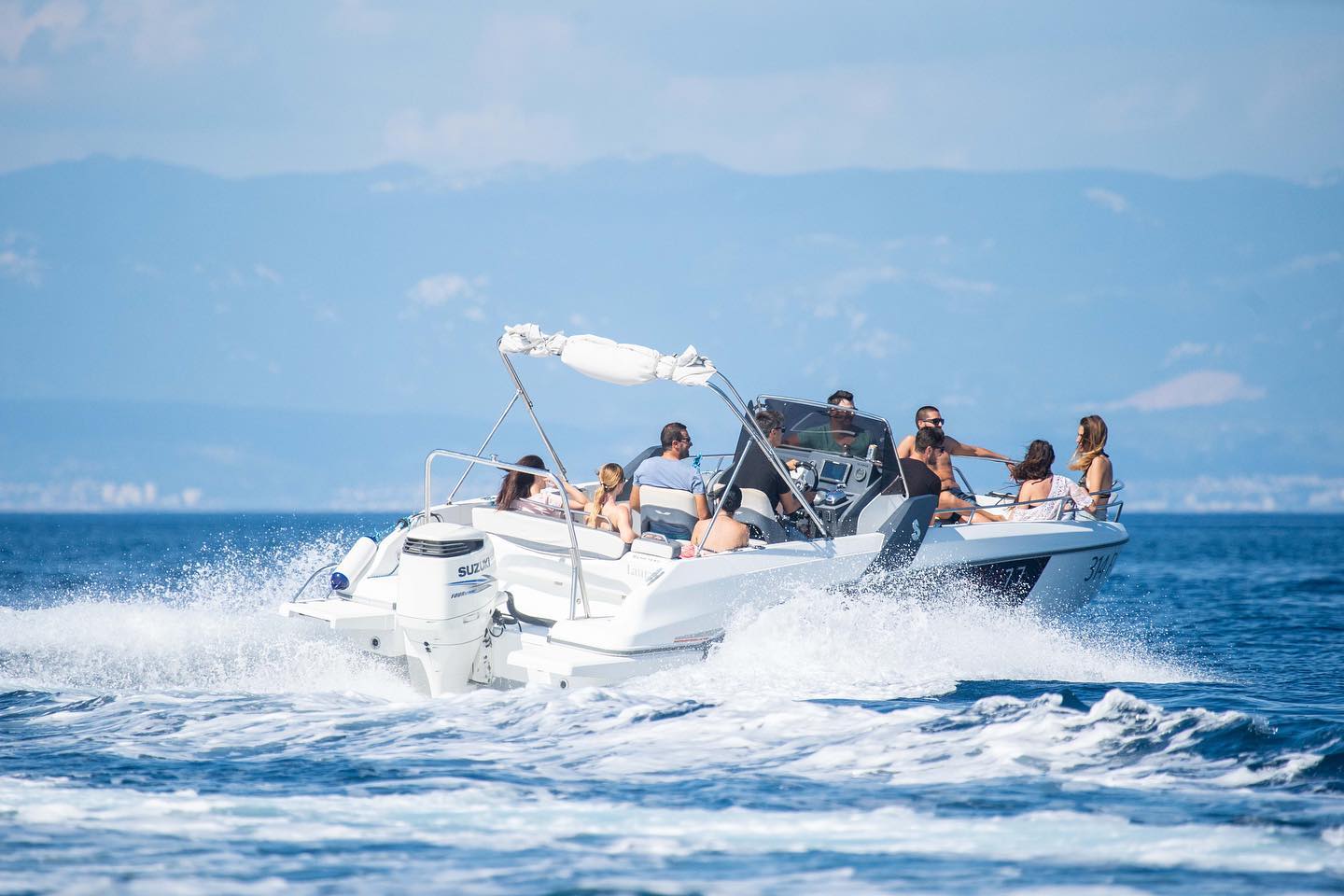 Speed boat ride